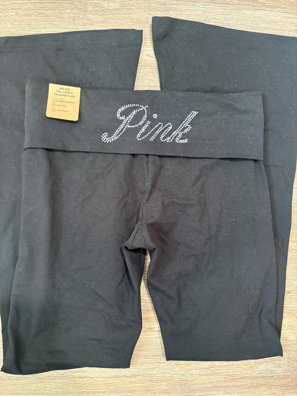 VS Pink Bling Flare Yoga Pants
